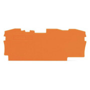 Пластина торцевая и промежуточная для 3-проводных клемм серии 2006 оранжевая, WAGO мини-фото