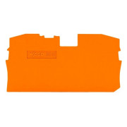 Пластина торцева і проміжна для 2-провідних клем серії 2010 помаранчева, WAGO міні-фото