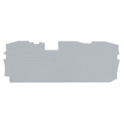 Пластина торцева і проміжна для 3-провідних клем серії 2010 сіра, WAGO міні-фото