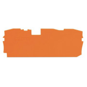 Пластина торцева і проміжна для 3-провідних клем серії 2010 помаранчева, WAGO міні-фото