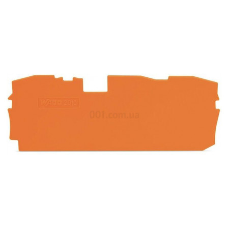 Пластина торцева і проміжна для 3-провідних клем серії 2010 помаранчева, WAGO (2010-1392) фото