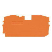 Пластина торцева і проміжна для 2-провідних клем серії 2016 помаранчева, WAGO міні-фото