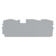 Пластина торцева і проміжна для 3-провідних клем серії 2016 сіра, WAGO міні-фото