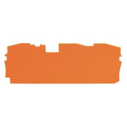 Пластина торцевая и промежуточная для 3-проводных клемм серии 2016 оранжевая, WAGO мини-фото