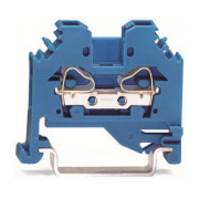 Клемма проходная с пружинным зажимом наборная 2-проводная с боковым подключением 1,5 мм² синяя, WAGO мини-фото