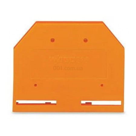 Пластина торцевая и промежуточная для 2-проводных клемм с боковым подключением серии 280 оранжевая, WAGO (280-302) фото