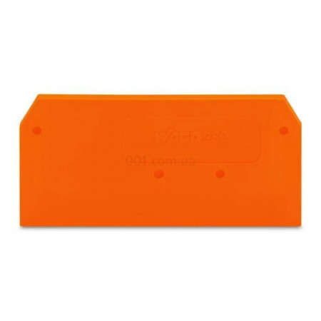 Пластина торцевая и промежуточная для 2-проводных клемм серии 280 оранжевая, WAGO (280-309) фото