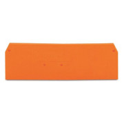 Пластина торцева і проміжна для 4-провідних клем серії 280 помаранчева, WAGO міні-фото