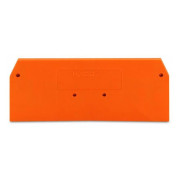 Пластина торцевая и промежуточная для 3-проводных клемм серии 280 оранжевая, WAGO мини-фото