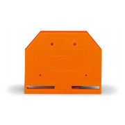 Пластина торцевая и промежуточная для 2-проводных клемм с боковым подключением серии 281 оранжевая, WAGO мини-фото