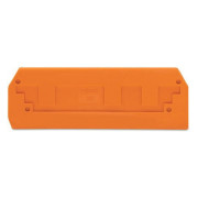 Пластина торцевая и промежуточная для 3-проводных клемм серии 282 оранжевая, WAGO мини-фото