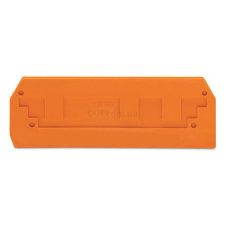 Пластина торцевая и промежуточная для 3-проводных клемм серии 282 оранжевая, WAGO (282-339) фото