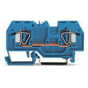 Клемма проходная с пружинным зажимом наборная 2-проводная 6,0 мм² синяя, WAGO мини-фото