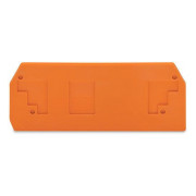 Пластина торцева і проміжна для 2-провідних клем серії 283 помаранчева, WAGO міні-фото