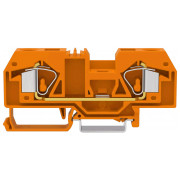 Клема прохідна з пружинним затиском набірна 2-провідна 16 мм² помаранчева, WAGO міні-фото