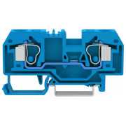 Клемма проходная с пружинным зажимом наборная 2-проводная 10 мм² синяя, WAGO мини-фото