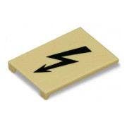 Маркировка с символом высокого напряжения для клемм 35 мм² серии 285 черная на желтом, WAGO мини-фото