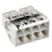 Клемма COMPACT PUSH WIRE 8-проводная 0,5-2,5 мм² прозрачная/серая с пастой, WAGO (Германия) мини-фото