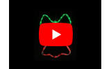 Гірлянда світлодіодна зовнішня MOTIF Snowflake 0,4м 12 flash білий IP44 EN, Delux зображення 4 (відео)