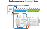 Реле напряжения ZUBR D2-32 red однофазное на DIN-рейку 32А изображение 3 (схема)
